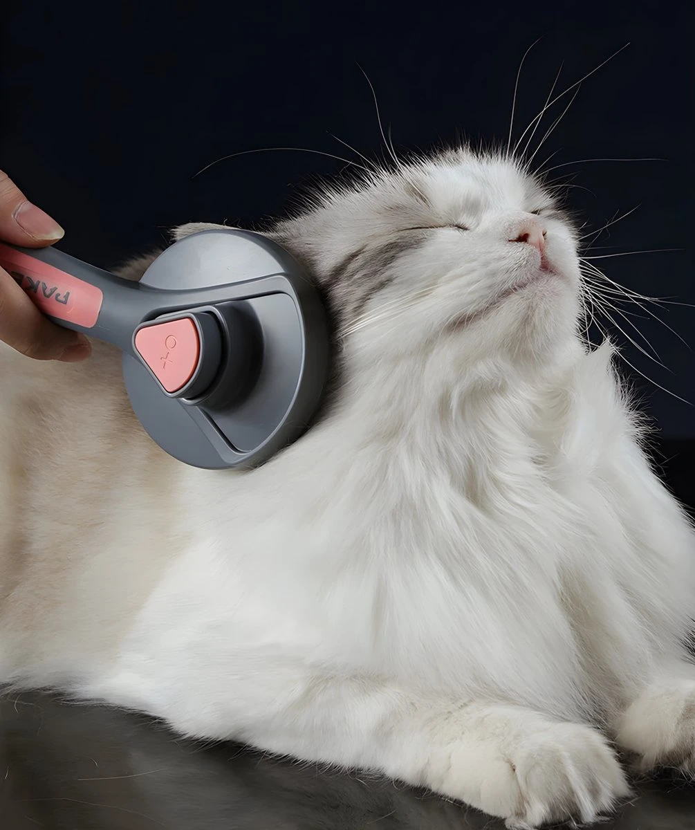 Pakeway T9 - Kattenborstel - Zelfreinigende Kattenkam - Roze - Massageborstel - 19,3 Cm 13 Pakeway T9 - Kattenborstel - Zelfreinigende Kattenkam - Roze - Massageborstel - 19,3 Cm - Afbeelding 11