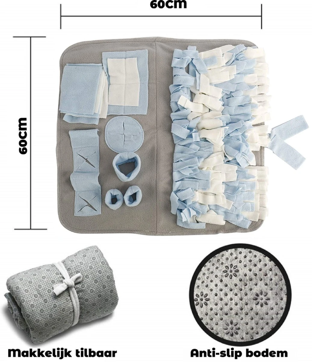 Snuffelmat - Snuffelmat Hond - Denkspelletjes Voor Honden - GRATIS 2 Trektouwen - Snuffelmatten - Snuffelmat Voor Honden 7 Snuffelmat - Snuffelmat Hond - Denkspelletjes Voor Honden - GRATIS 2 Trektouwen - Snuffelmatten - Snuffelmat Voor Honden - Afbeelding 5