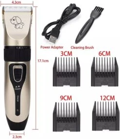 Merkloos Professionele Dierentondeuse - Scheerapparaat Voor Honden En Katten - Trimmer - 4 Opzetstukken - Oplaadbaar - Draadloos - Stil - Verschillende Haar En Vachtlengtes - Haartrimmer - Hondentrimmer - Honden Trimmer - Honden Knippen - Haren Knippen -Hondenserie Winkel 1044x1200