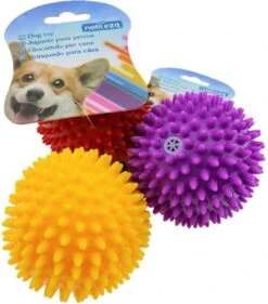 Nobleza Speelbal - Hondenspeelgoed - Piepspeelgoed - Apporteerspeelgoed - Hondenbal - Speelbal Hond - Bal Hond - Massagebal - Vinyl - 3 Stuks -Hondenserie Winkel 1055x1200