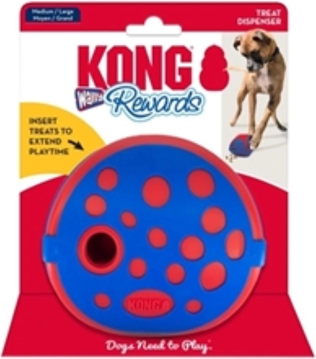 Kong Rewards Wally Blauw / Rood - 12.5X12.5X12.5 CM 7 Kong Rewards Wally Blauw / Rood - 12.5X12.5X12.5 CM - Afbeelding 5