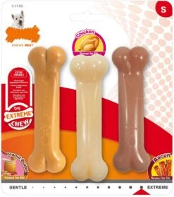Nylabone - Extreme Triopack Kauwbotten Met Smaken Pindakaas, Kip En Bacon - Small -Hondenserie Winkel 1061x1200 3