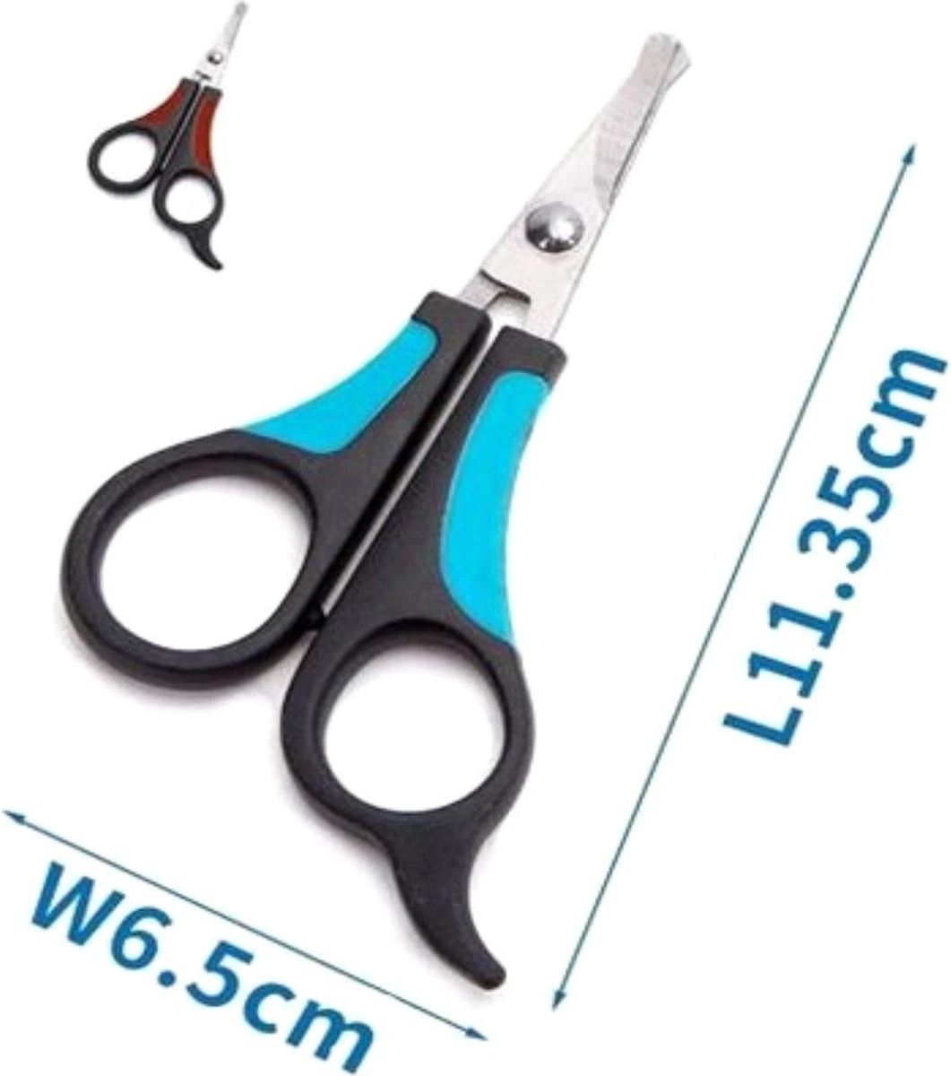 Nobleza Potenschaar - Snuitschaar - Stompe Schaar - Hondenschaar - Afgerond - Honden En Katten - RVS 4 Nobleza Potenschaar - Snuitschaar - Stompe Schaar - Hondenschaar - Afgerond - Honden En Katten - RVS - Afbeelding 2