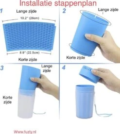 Fuzly- 2 In 1 Hondenpoten Reiniger + Handdoek - Hondenborstel - Borstel Hond / Kat - Hondenpoot Reiniger - Huisdier Poot Wassen - Borstel - Hondenverzorging - Verzorging Hond - Honden Wassen - Schoonmaak Borstel - Kattenborstel - Groen -Hondenserie Winkel 1075x1200 5