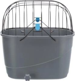 Trixie Fietsmand Voor Bagagedrager Met Draadkoepel Kunststof Grijs (46X36X47 CM) 24 Trixie Fietsmand Voor Bagagedrager Met Draadkoepel Kunststof Grijs (46X36X47 CM) -Hondenserie Winkel 1105x1200