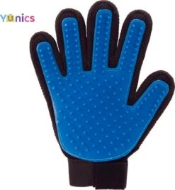 YUNICS® Dieren Handschoen - Haarverwijderaar Voor Huisdieren - Kattenborstel - Hondenborstel - Hondenkam - Kattenhaarverwijderaar - Blauw
