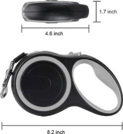 IGOODS - Uitlaatriem - Honden Riem - Katten Riem - Uitlaatriem Voor Dieren Rollijn - Hondenriem - 5 Meter Lang - Grijs -Hondenserie Winkel 1105x1200 5