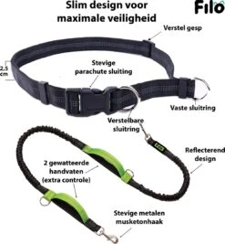 Filo Elastische Hondenriem Middel - Hardlopen En Wandelen - Hardloopriem Hond Handsfree Met Heuptasje - Looplijn Met Heupriem - Canicross Gordel Honden - Riemen - Heupgordel - Leiband 13 Filo Elastische Hondenriem Middel - Hardlopen En Wandelen - Hardloopriem Hond Handsfree Met Heuptasje - Looplijn Met Heupriem - Canicross Gordel Honden - Riemen - Heupgordel - Leiband -Hondenserie Winkel 1112x1200 4