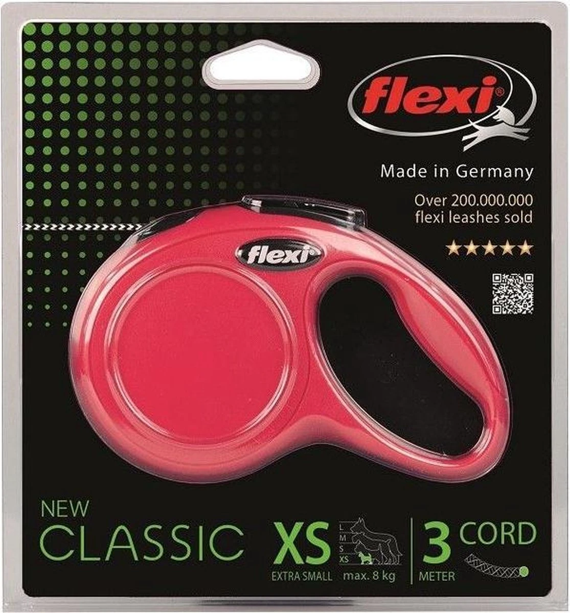 Flexi New Classic Koord - Hondenriem - Rood - S - 8 M - (<12 Kg) 14 Flexi New Classic Koord - Hondenriem - Rood - S - 8 M - (<12 Kg) - Afbeelding 13