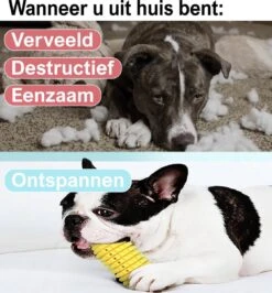 Merkloos Corn Dog Toothbrush - Honden Speelgoed - Hondenspeelgoed - Honden Tandenborstel - Gezond Dieet - Hondenspeeltje - Honden Speelgoed Intelligentie -Hondenserie Winkel 1116x1200