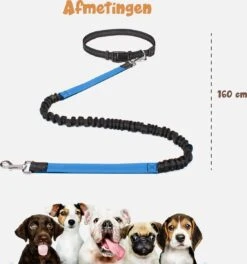 Hardloopriem Hond – Honden Riem Handsfree – Hardlopen Met Hond – 160-260 Cm Blauw - Hardloopband Hond – Halsband Hond – Hondenlijn – Leiband Hond -Hondenserie Winkel 1124x1200 3
