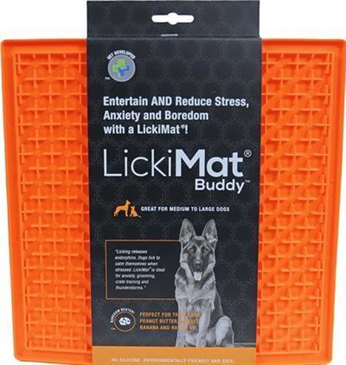 Lickimat Buddy - Voermat - Slow Feeder - 20 Cm - Oranje 9 Lickimat Buddy - Voermat - Slow Feeder - 20 Cm - Oranje - Afbeelding 8