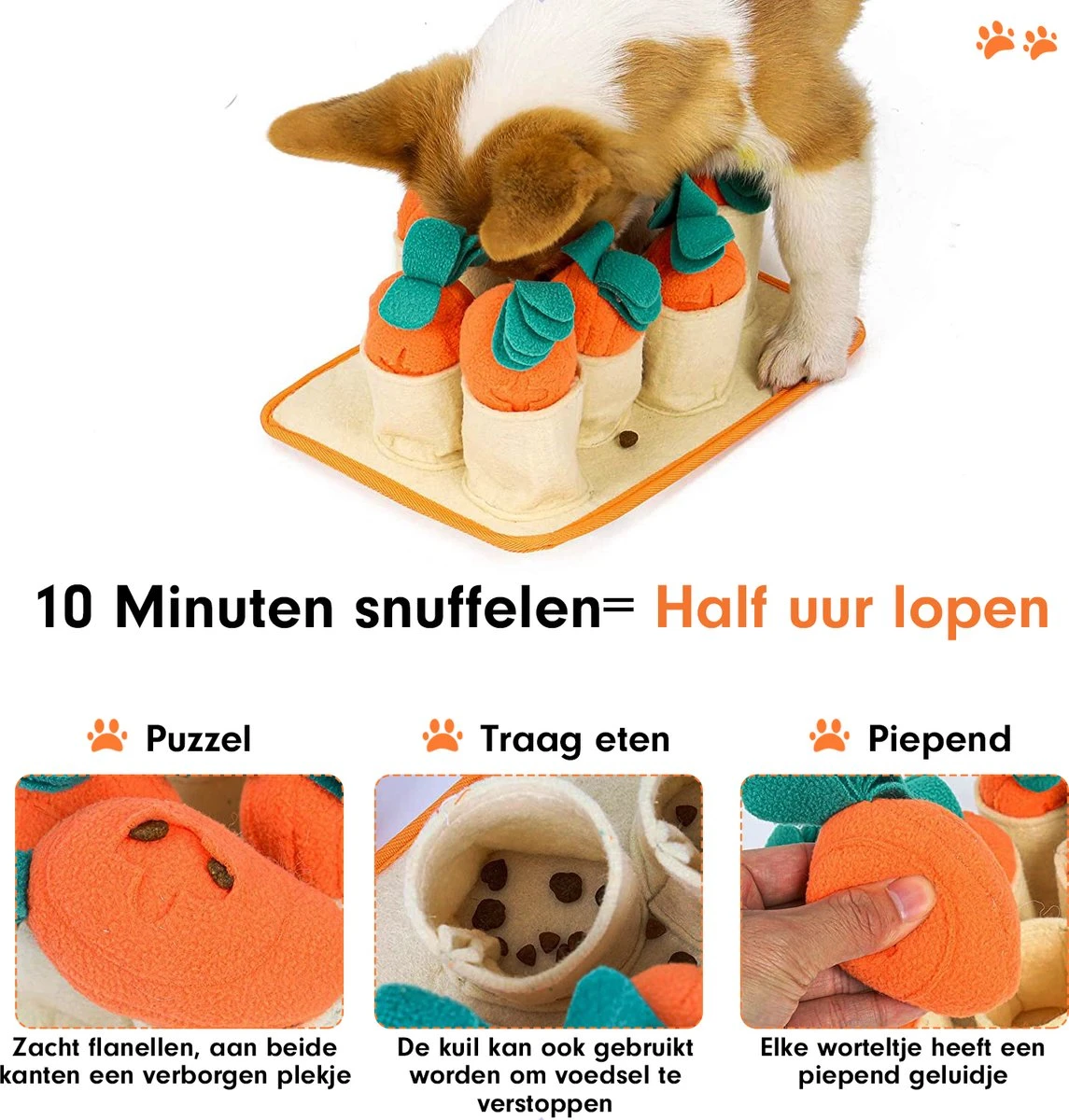 Premium Snuffelmat Voor Hond En Kat - Intelligentie Speelgoed - Snuffel Mat Puppy - IQ Hondenspeeltjes - Educatieve Training Huisdier - Snuffeltrainer Hondenpuzzel - Educatief Speelgoed - Vetalo 12 Premium Snuffelmat Voor Hond En Kat - Intelligentie Speelgoed - Snuffel Mat Puppy - IQ Hondenspeeltjes - Educatieve Training Huisdier - Snuffeltrainer Hondenpuzzel - Educatief Speelgoed - Vetalo - Afbeelding 10