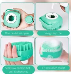 Merkloos Dierenborstel - Douche - Bad - Hond - Kat - Vachtverzorging - Scrubber - Borstel -Hondenserie Winkel 1146x1200 5