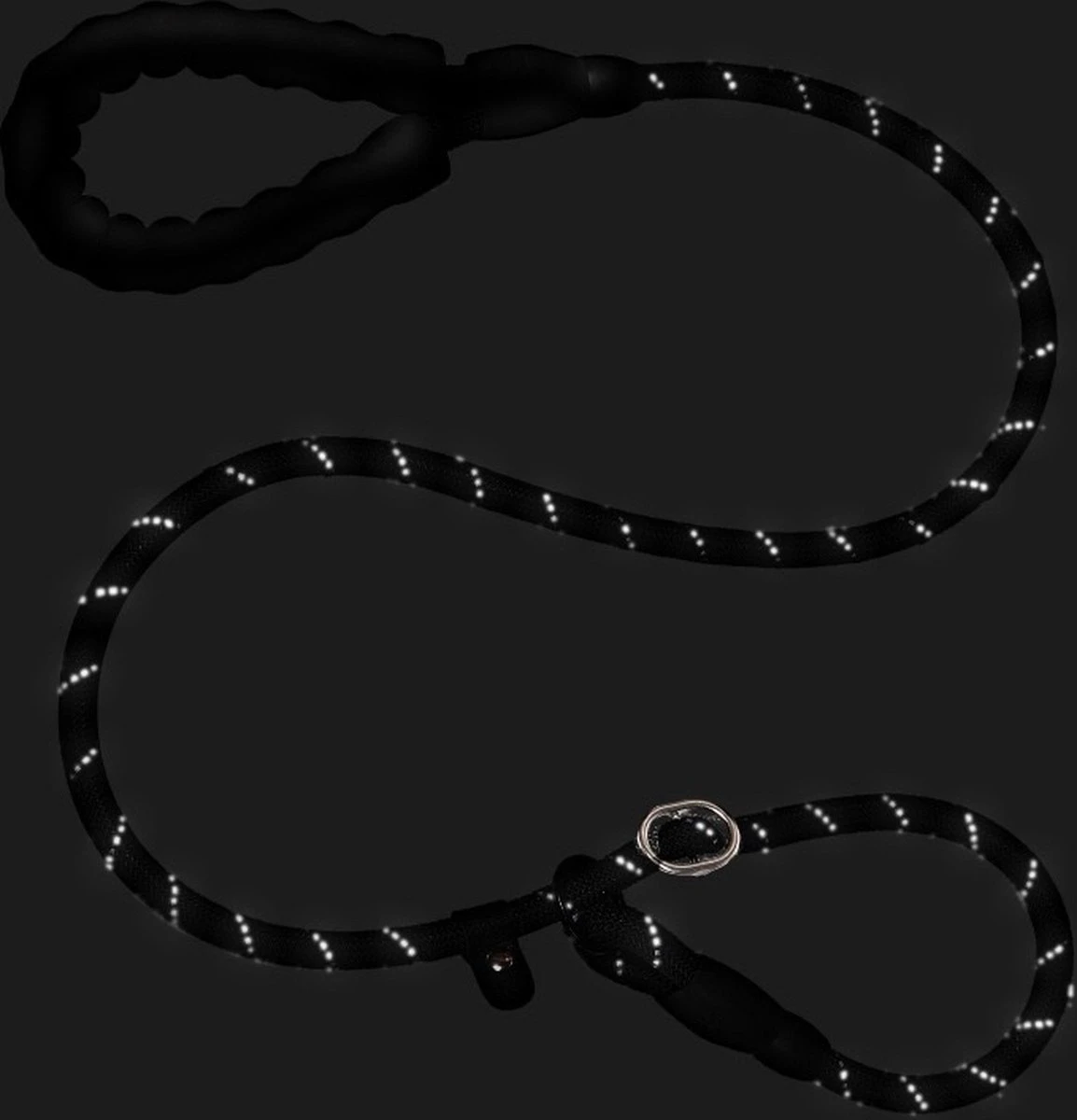 Nixnix - Honden Riem - 1,7cm - Zwart - 1,2cm Dik - Sliplijn - Nylon - Hondenriem - Verstelbaar - Jachtlijn Met Stop - Leiband 8 Nixnix - Honden Riem - 1,7cm - Zwart - 1,2cm Dik - Sliplijn - Nylon - Hondenriem - Verstelbaar - Jachtlijn Met Stop - Leiband - Afbeelding 6