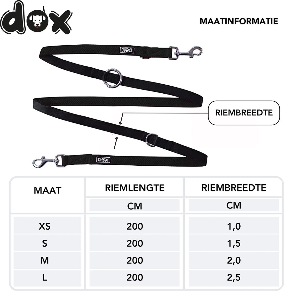 DDOXX Hondenriem Air Mesh, 3-voudig Verstelbaar, 2m | Voor Kleine & Grote Honden | Dubbele Riem Twee Honden Kat Puppy | Tug Leash Large | Lead Leash Small | Walking Leash Puppy Leash | Zwart, XS 6 DDOXX Hondenriem Air Mesh, 3-voudig Verstelbaar, 2m | Voor Kleine & Grote Honden | Dubbele Riem Twee Honden Kat Puppy | Tug Leash Large | Lead Leash Small | Walking Leash Puppy Leash | Zwart, XS - Afbeelding 4