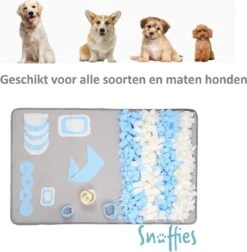 SNUFFIES® Snuffelmat Rocky 100x60cm - Snuffelmat - Snuffelmatten - Snuffelmat Hond- Intelligentie Speelgoed Hond - Hondenspeeltjes - Puppyspeelgoed -Hondenserie Winkel 1176x1200 2