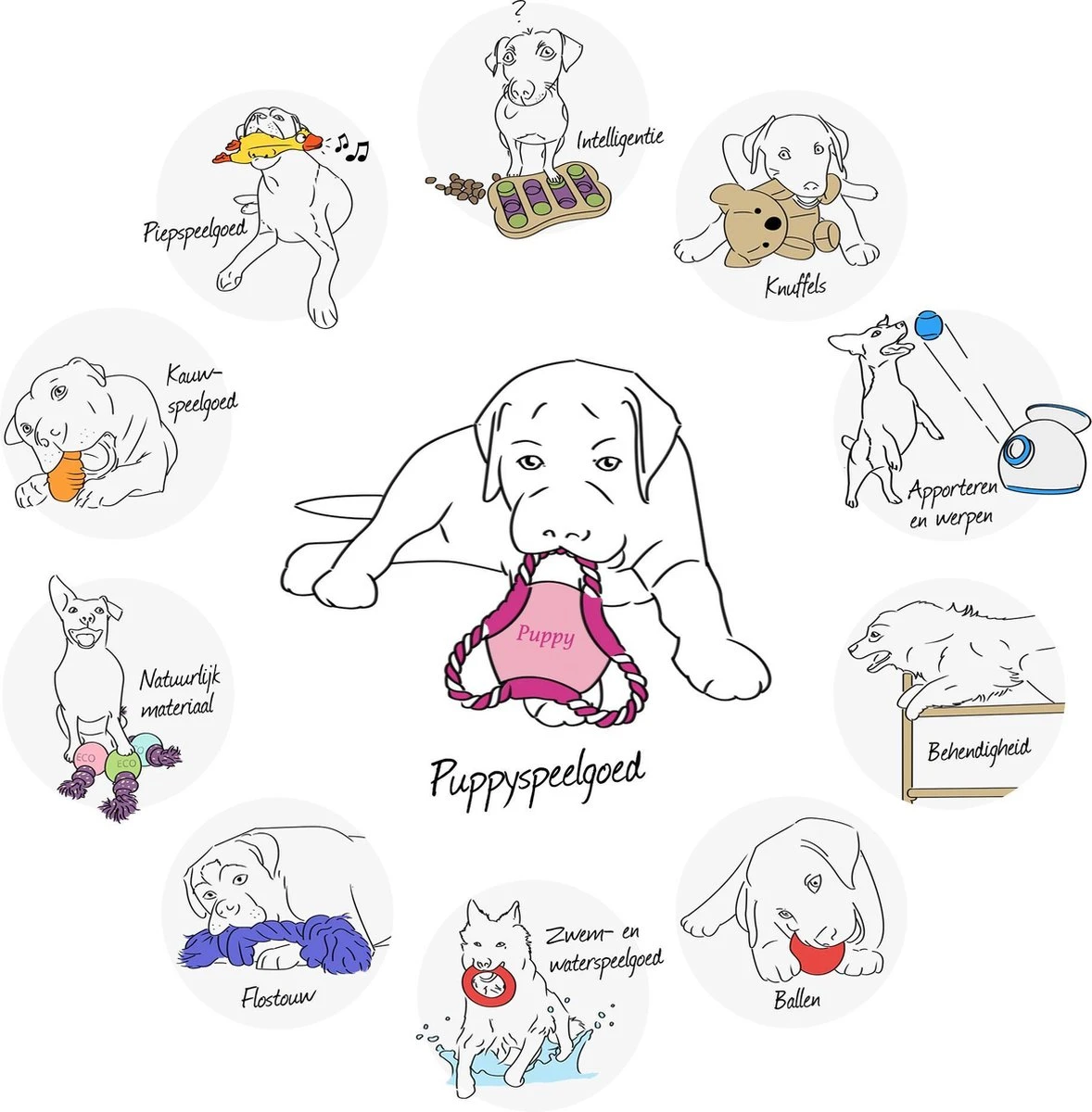 Kong Puppy - Hondenspeelgoed - Assorti - M 21 Kong Puppy - Hondenspeelgoed - Assorti - M - Afbeelding 19