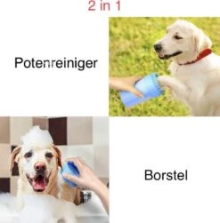 Fuzly- 2 In 1 Hondenpoten Reiniger + Handdoek - Hondenborstel - Borstel Hond / Kat - Hondenpoot Reiniger - Huisdier Poot Wassen - Borstel - Hondenverzorging - Verzorging Hond - Honden Wassen - Schoonmaak Borstel - Kattenborstel - Groen -Hondenserie Winkel 1181x1200 3