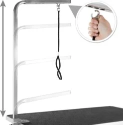 Tectake- Trimtafel Met Lus - Tafelhoogte: 76 Cm - Zwart / Grijs - 402892 -Hondenserie Winkel 1185x1200 4