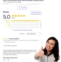 Sharon B - Puppy Training Pad - Plasmat - Beige Met Botjesprint - 80x90 Cm - Hondentoilet - Herbruikbaar - Wasbaar -Hondenserie Winkel 1185x1200 7