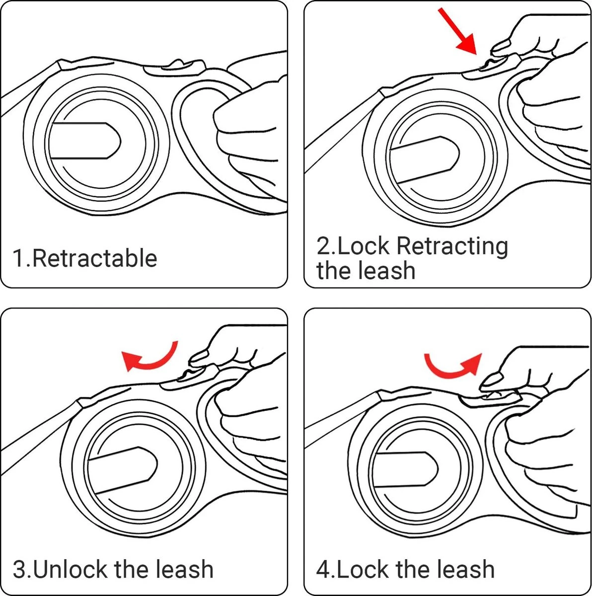 IGOODS - Uitlaatriem - Honden Riem - Katten Riem - Uitlaatriem Voor Dieren - Rollijn - 5 Meter Lang Roze 5 IGOODS - Uitlaatriem - Honden Riem - Katten Riem - Uitlaatriem Voor Dieren - Rollijn - 5 Meter Lang Roze - Afbeelding 3