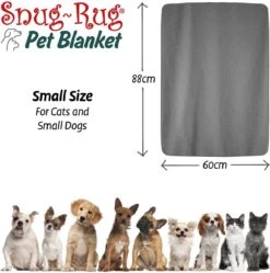 Snug-Rug Huisdier Deken Voor Honden En Katten – Small Slate Grey Kattendeken Hondendeken – Vetbed Hond Bench Bank Fleece Kat Dierendeken Kattendekentjes Kattendekentje Dierenmat Hondenmat Plaid Kattendekens Kattenplaid