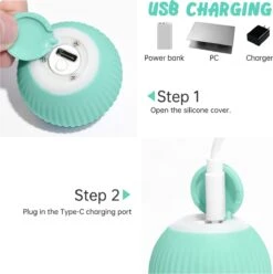 Merkloos Pecute® Elektrische Speelbal - Slimme Interactieve Zelfrollende Bal - Kat En Hond Speelgoed - Kattenspeelgoed - Blauw 9 Merkloos Pecute® Elektrische Speelbal - Slimme Interactieve Zelfrollende Bal - Kat En Hond Speelgoed - Kattenspeelgoed - Blauw -Hondenserie Winkel 1194x1200 4