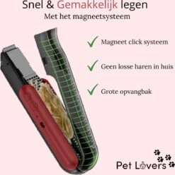 Pet Lovers - Hondentondeuse - Hondentondeuse - Automatische Inhalerende Haren - Dierentondeuse - Hondentrimmer - Hondentondeuse Dikke Vacht - Tondeuse Voor Honden - Hondentondeuse - Draadloos - 2 Opzetkammen - Honden En Katten Tondeuse -Hondenserie Winkel 1196x1200 8
