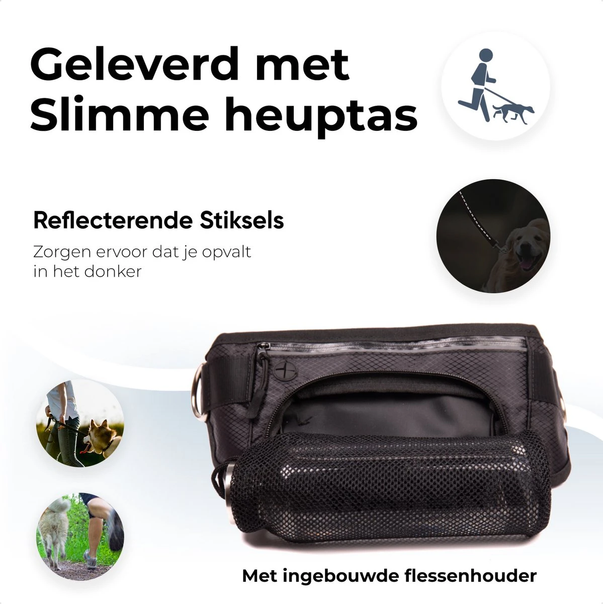 Canicross Looplijn Hond Met Heupriem Voor Hardlopen - Elastische Handsfree Hondenriem - Honden Trainingslijn - 150/200cm - Grijs 6 Canicross Looplijn Hond Met Heupriem Voor Hardlopen - Elastische Handsfree Hondenriem - Honden Trainingslijn - 150/200cm - Grijs - Afbeelding 4