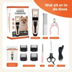 PetGoods Hondentondeuse - 10 Delige Set - Katten & Honden - Draadloos - Low Noise - Incl. Schaar, Nagelknipper, Vijl & Kam 15 PetGoods Hondentondeuse - 10 Delige Set - Katten & Honden - Draadloos - Low Noise - Incl. Schaar, Nagelknipper, Vijl & Kam -Hondenserie Winkel 1199x1200 9