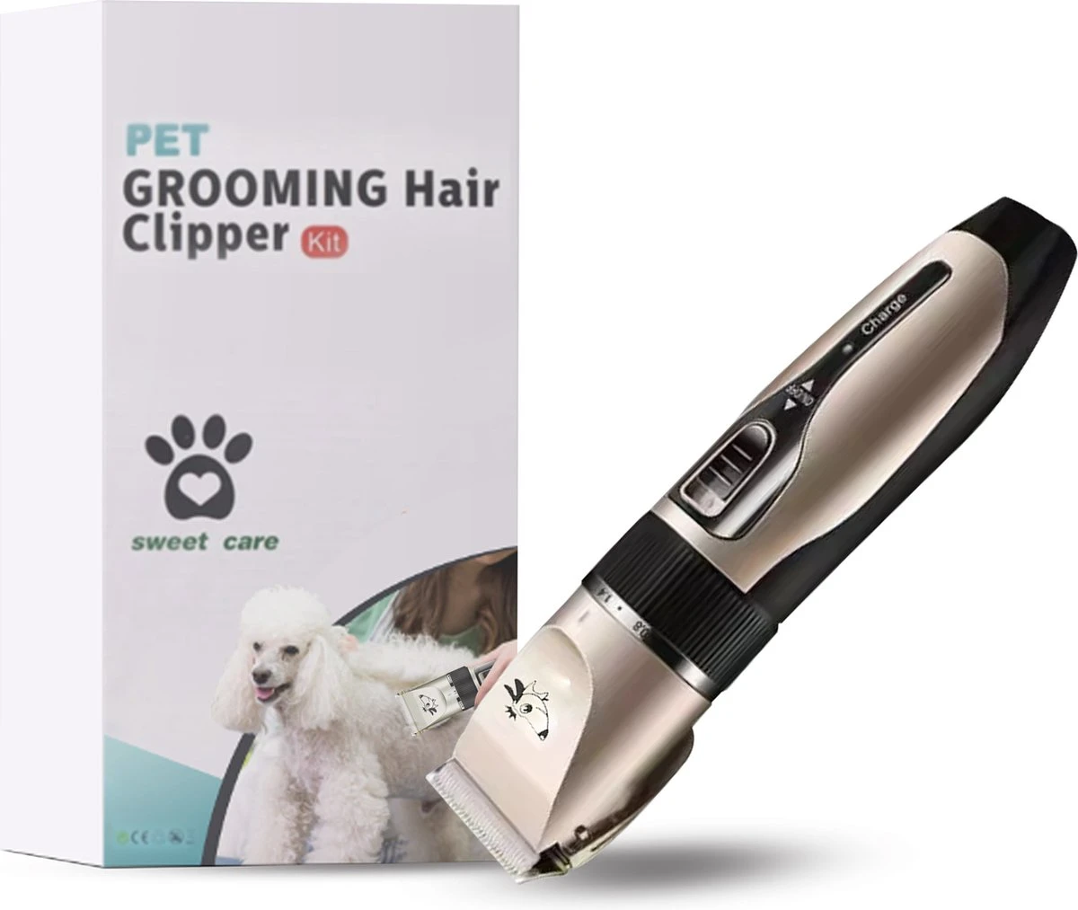 Thuys Hondentondeuse Set Voor Dikke Vacht - Tondeuse Set Voor Honden Draadloos - Set Voor Langharige Honden Met 4 Opzetstukken 4 Thuys Hondentondeuse Set Voor Dikke Vacht - Tondeuse Set Voor Honden Draadloos - Set Voor Langharige Honden Met 4 Opzetstukken - Afbeelding 2