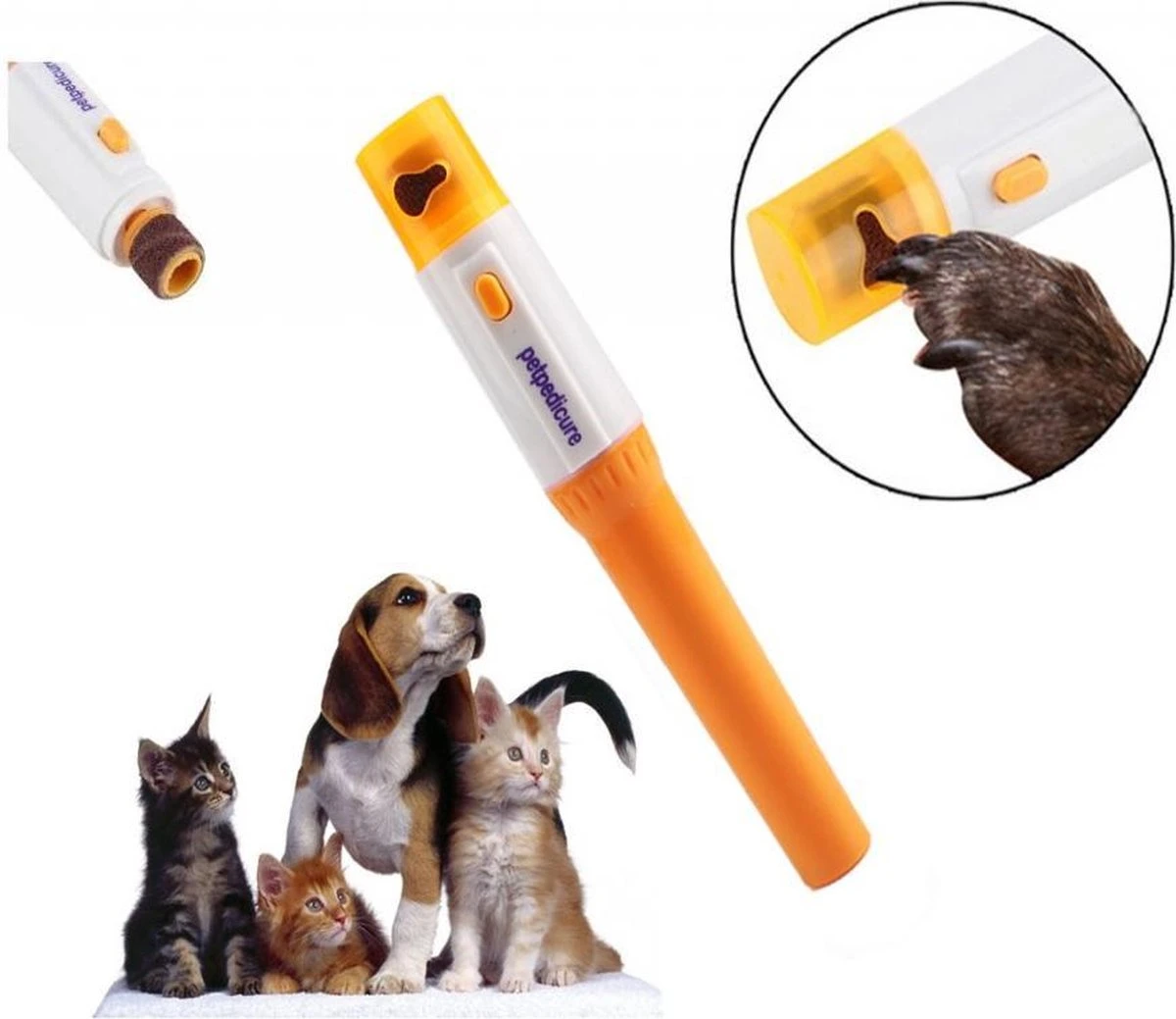 Petpedicure Draadloze Elektrische Nagelvijl - Hond/Kat 3 Petpedicure Draadloze Elektrische Nagelvijl - Hond/Kat