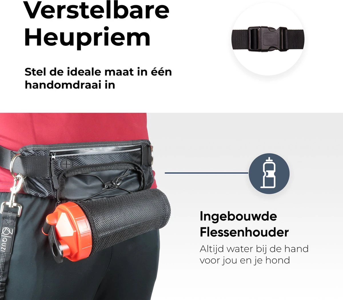 Canicross Looplijn Hond Met Heupriem Voor Hardlopen - Elastische Handsfree Hondenriem - Honden Trainingslijn - 150/200cm - Grijs 8 Canicross Looplijn Hond Met Heupriem Voor Hardlopen - Elastische Handsfree Hondenriem - Honden Trainingslijn - 150/200cm - Grijs - Afbeelding 6
