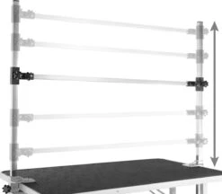 Tectake - Honden Trimtafel Met Twee Lussen - Zwart/zilver- 402893 -Hondenserie Winkel 1200x1051 2