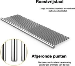Merkloos Anti-Klit- Kam - Haarverwijderaar Voor Huisdieren - Pijnloos - Roestvrijstaal - Huisdiervriendelijk -Hondenserie Winkel 1200x1059 1