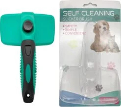 ElegaPet Hondenborstel Groen - Hondenhaar Verwijderen - Kat En Hondenkam - Slickerborstel Hond En Kat - Groomer - Ondervacht Kam Hond - Borstel Hond - Hondenborstel Langharig En Kortharig - Slickerborstel - Anti Klit/Knopen/Huidschilfers -Hondenserie Winkel 1200x1062 3