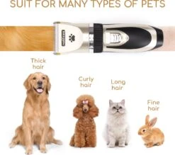 Nobleza B78 - Dieren Tondeuse Set - 4 Opzetkammen - Voor Huisdieren Katten & Honden - Draadloos 16 Nobleza B78 - Dieren Tondeuse Set - 4 Opzetkammen - Voor Huisdieren Katten & Honden - Draadloos -Hondenserie Winkel 1200x1062 5