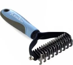 Hondenkam 2-Zijdige Voor Ondervacht - Kattenkam - Voorkomt Haaruitval - Verwijdert Klitten - MEDICU ® Premium Quality