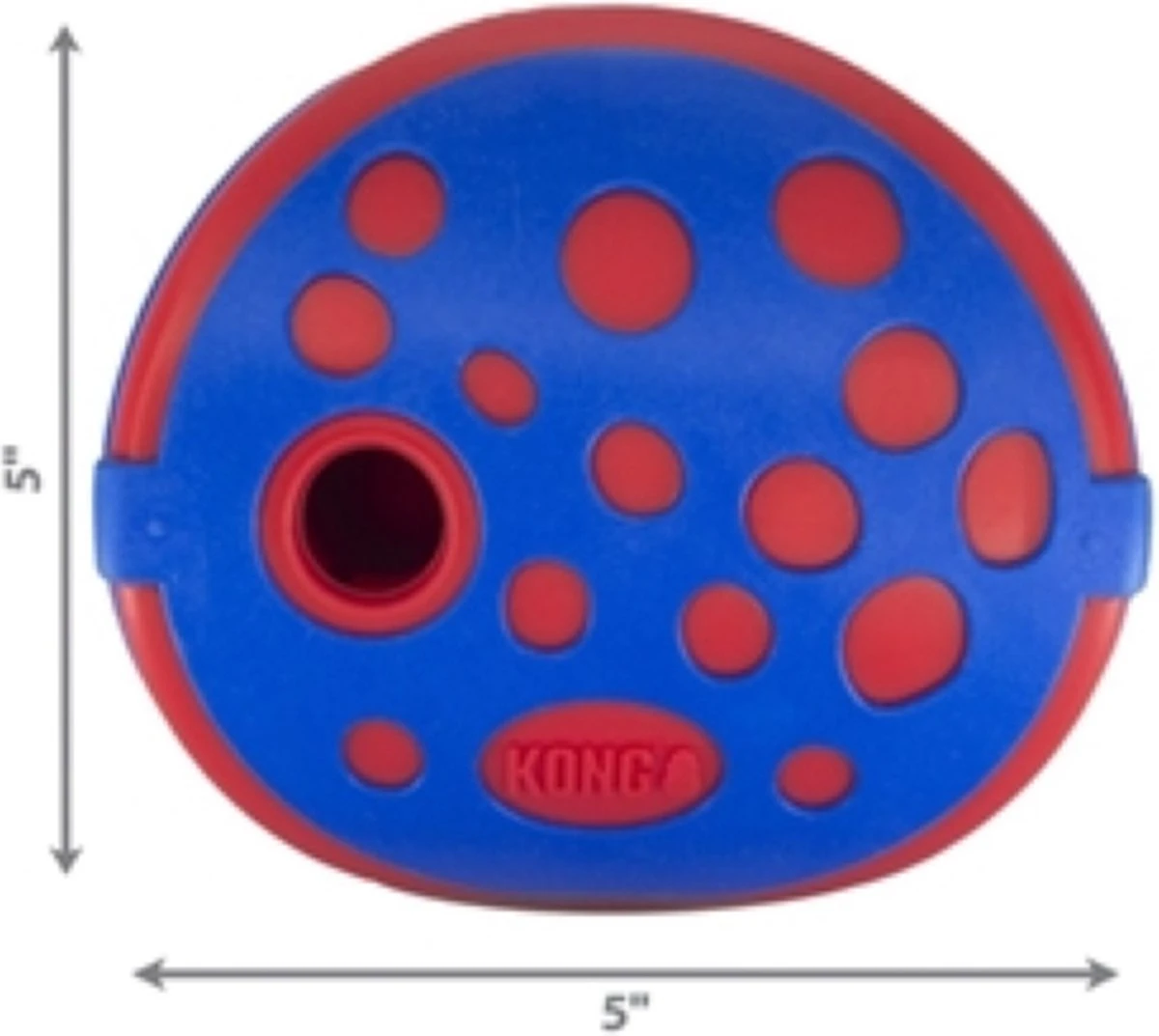 Kong Rewards Wally Blauw / Rood - 12.5X12.5X12.5 CM 4 Kong Rewards Wally Blauw / Rood - 12.5X12.5X12.5 CM - Afbeelding 2