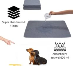 Sharon B - Puppy Training Pad - Plasmat - Beige Met Botjesprint - 80x90 Cm - Hondentoilet - Herbruikbaar - Wasbaar -Hondenserie Winkel 1200x1087 15