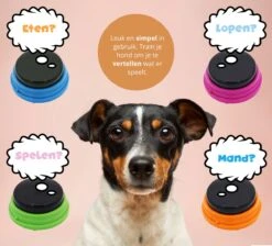 Praatknop Hond – Set Van 4 - Honden Speelgoed – Honden Training – Dogbuttons – Huisdier – Puppy Training - Hondenspeelgoed Intelligentie - Hond Opvoeden -Hondenserie Winkel 1200x1087 2