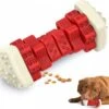 3-in-1 Hondenkauwbot - Gebitsverzorging - IQ Training - Voedsel Afgifte Functie - Geometrisch Ontwerp - Duurzaam & Milieuvriendelijk - Kauwbot - Honden - Hondenbot - Rood -Hondenserie Winkel 1200x1093