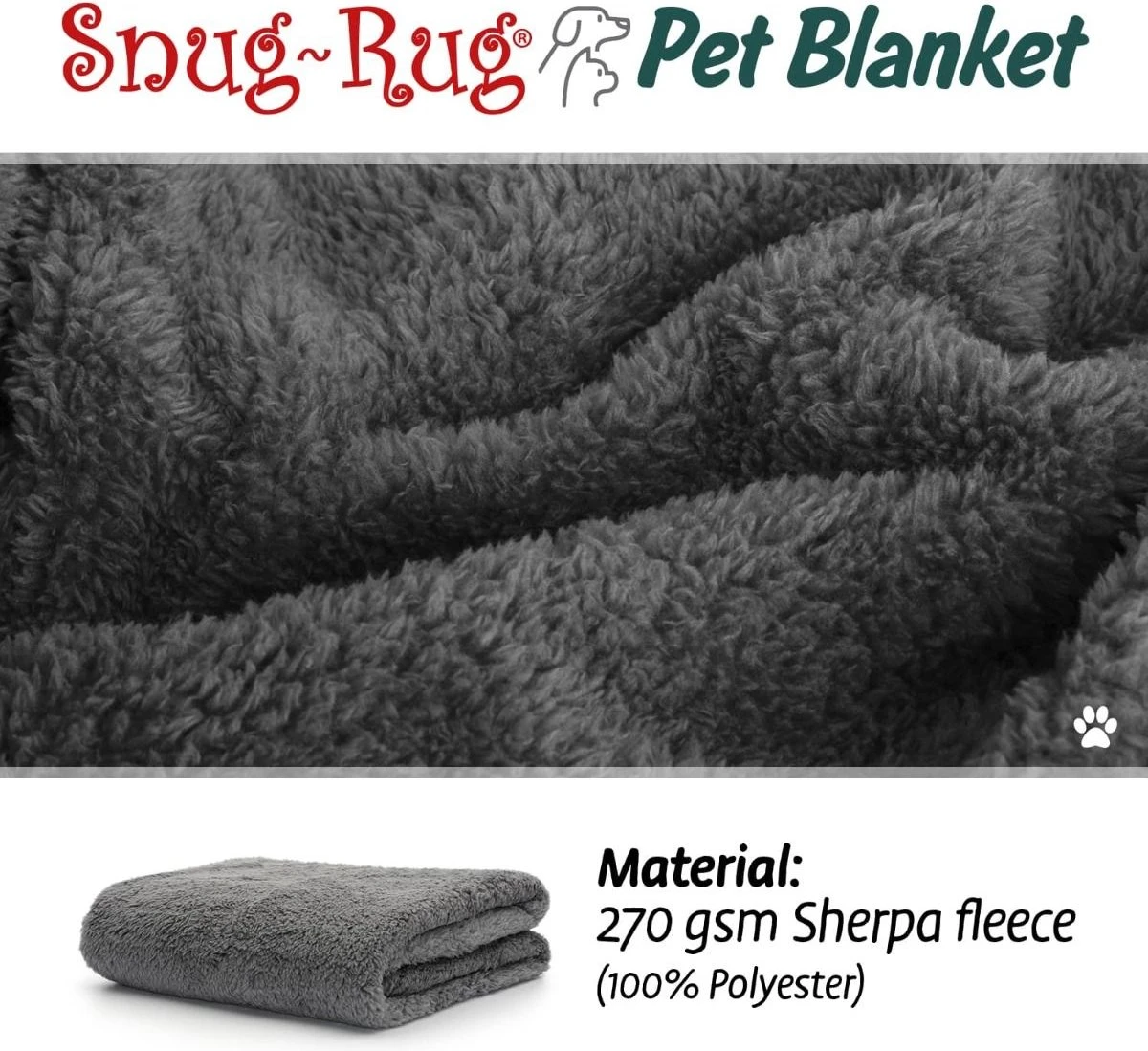 Snug-Rug Huisdier Deken Voor Honden En Katten – Small Slate Grey Kattendeken Hondendeken – Vetbed Hond Bench Bank Fleece Kat Dierendeken Kattendekentjes Kattendekentje Dierenmat Hondenmat Plaid Kattendekens Kattenplaid 8 Snug-Rug Huisdier Deken Voor Honden En Katten – Small Slate Grey Kattendeken Hondendeken – Vetbed Hond Bench Bank Fleece Kat Dierendeken Kattendekentjes Kattendekentje Dierenmat Hondenmat Plaid Kattendekens Kattenplaid - Afbeelding 6