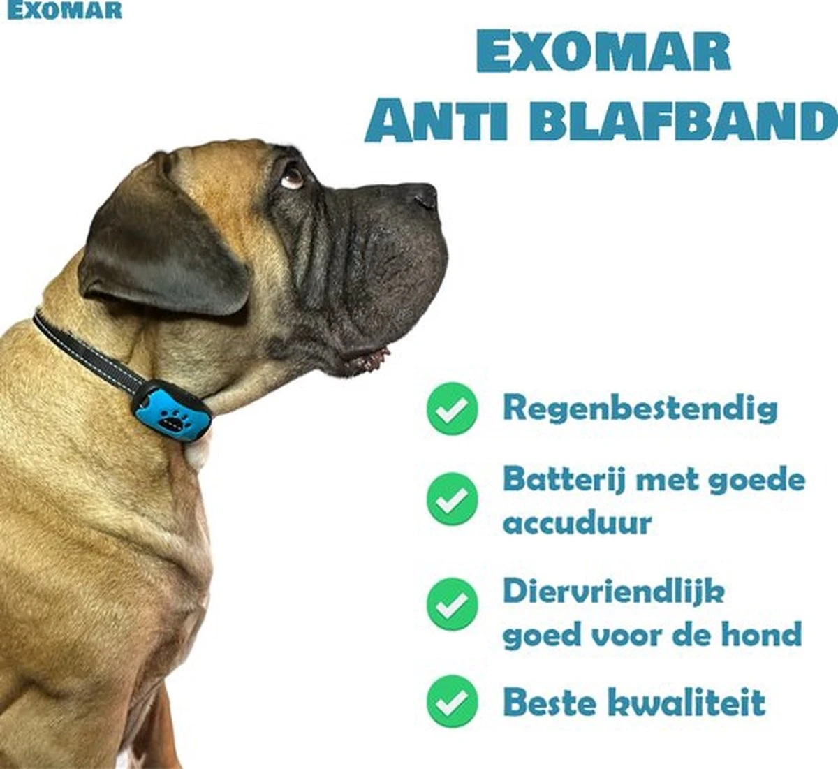 Exomar® Anti Blafband Voor Honden Blafband Anti Blaf Apparaat Blafband Zonder Schok - Diervriendelijk 6 Exomar® Anti Blafband Voor Honden Blafband Anti Blaf Apparaat Blafband Zonder Schok - Diervriendelijk - Afbeelding 4
