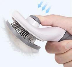 Kattenborstel - Hondenborstel - Pluizenverwijderaar - Haarverwijderaar Voor Huisdieren - Hondenkam - Kattenkam - Huisdierhaar Verwijderaar - Ontpluizer - Kattenhaar & Hondenhaar Verwijderaar - Voor Langharig & Kortharig - Grijs -Hondenserie Winkel 1200x1109 2