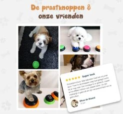 Praatknop Hond – Set Van 4 - Honden Speelgoed – Honden Training – Dogbuttons – Huisdier – Puppy Training - Hondenspeelgoed Intelligentie - Hond Opvoeden -Hondenserie Winkel 1200x1113 4