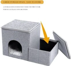 2-in-1 Hondenhuis & Hondentrap - Voor Binnen - Huisdieren Huisje - Hondenmand - Kattenmand - 67.5x40x37.5 Cm - Grijs 11 2-in-1 Hondenhuis & Hondentrap - Voor Binnen - Huisdieren Huisje - Hondenmand - Kattenmand - 67.5x40x37.5 Cm - Grijs -Hondenserie Winkel 1200x1114 1