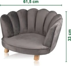 Maxxpro Katten- En Hondenstoel - Grijs - Verhoogd Met Houten Poten - Fluweel Materiaal - 61.5 X 52 X 33 CM - Huisdieren Tot 80 KG 15 Maxxpro Katten- En Hondenstoel - Grijs - Verhoogd Met Houten Poten - Fluweel Materiaal - 61.5 X 52 X 33 CM - Huisdieren Tot 80 KG -Hondenserie Winkel 1200x1119