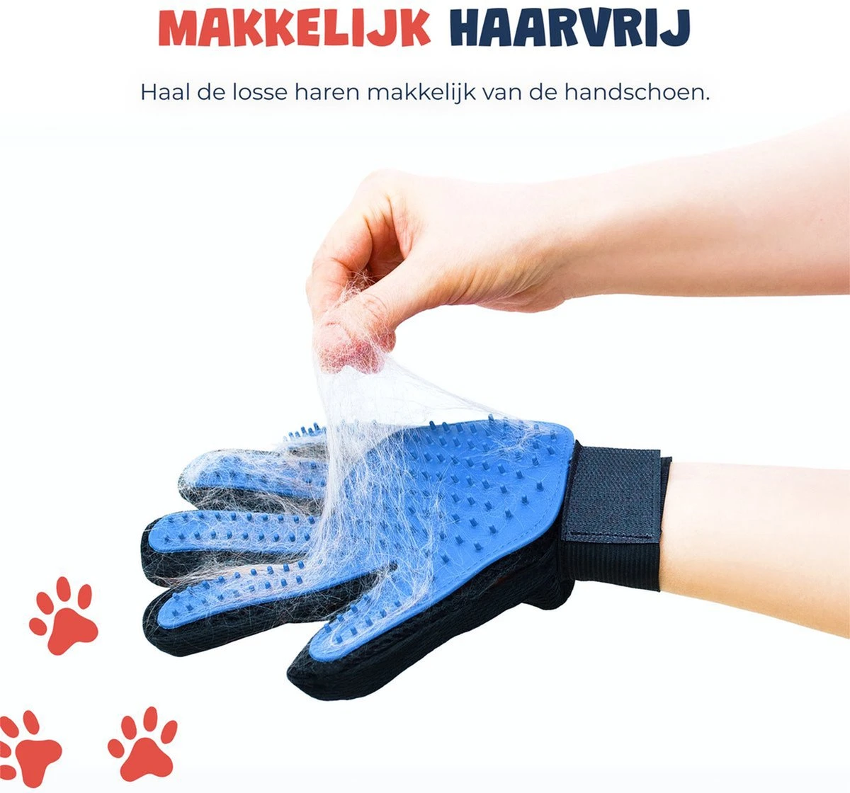 Merkloos Vachtverzorgingshandschoen 8 Merkloos Vachtverzorgingshandschoen - Afbeelding 6